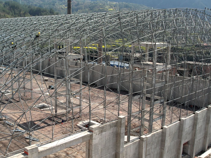 萬(wàn)源煤棚網(wǎng)架案例